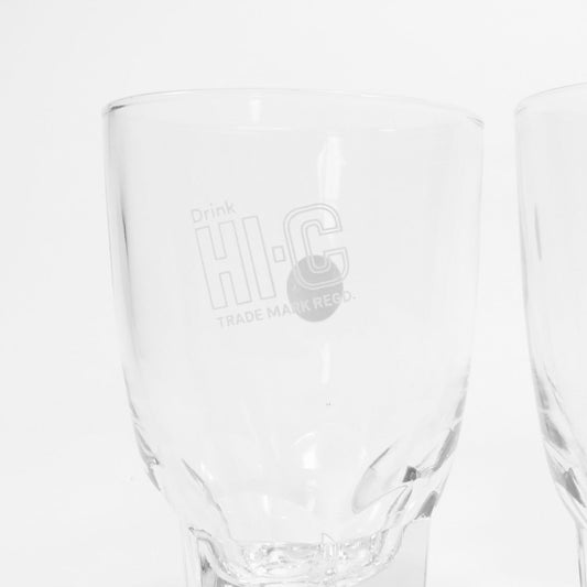 "HI-C " Vintage Glass_ガラスコップ 昭和レトロ 非売品