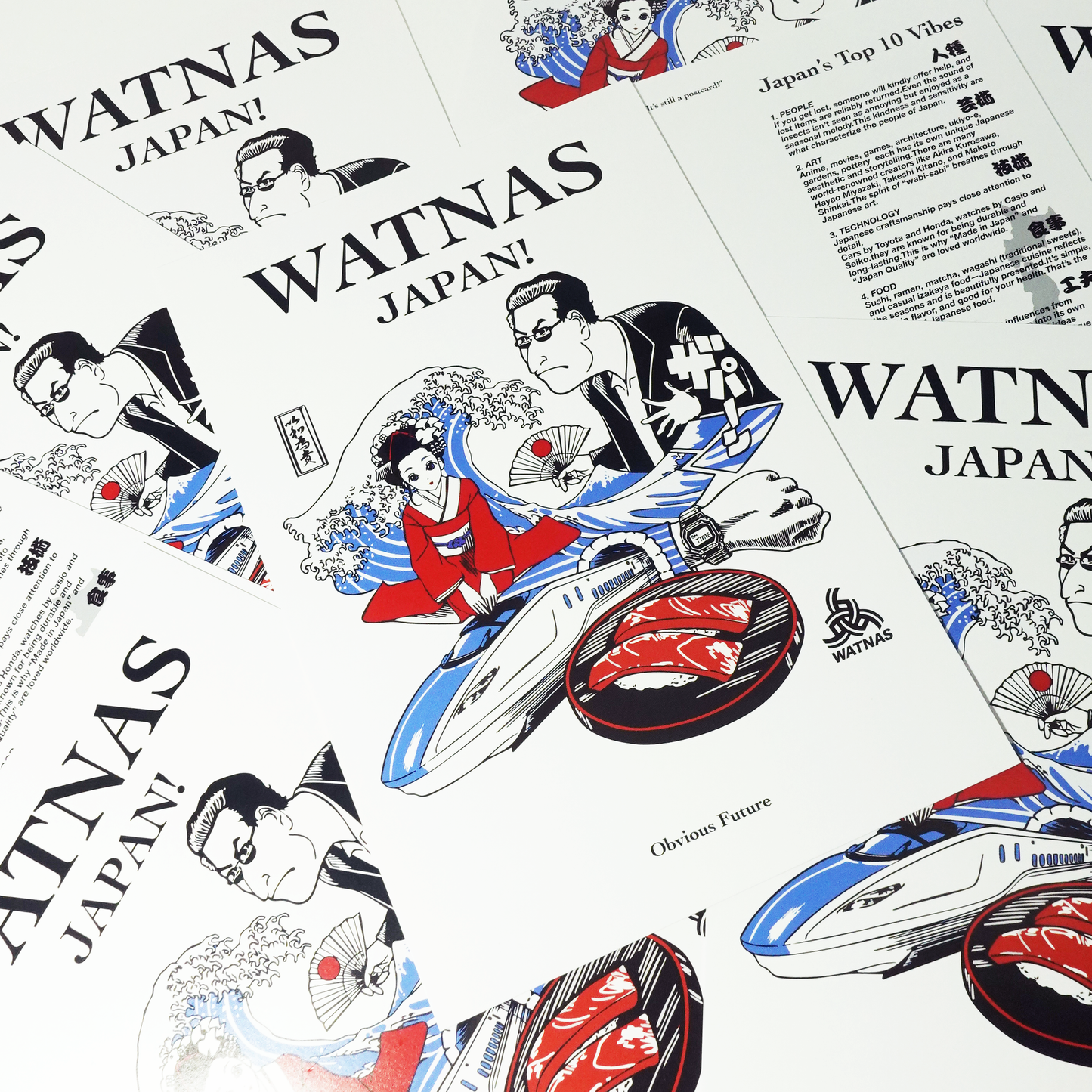 WATNAS "Japan prosperity_日本繁栄" Post Card
