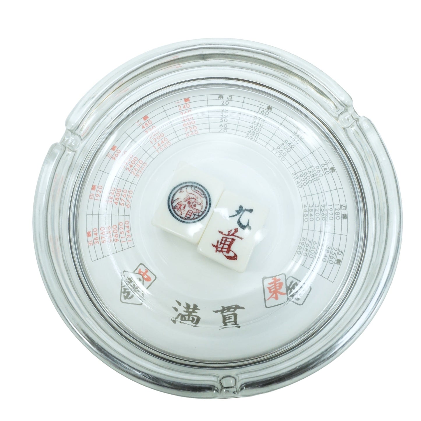 "麻雀満貫" Vintage Tray_小皿.灰皿 昭和レトロ