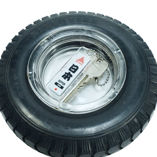 "くろがね" NITTO TIRE Vintage Tray_小皿.灰皿 昭和レトロ 企業物
