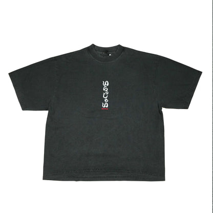 WATNAS "IRASSHAI_いらっしゃい" 7.5 oz Garment Dye Drop Shoulder T-Shirts