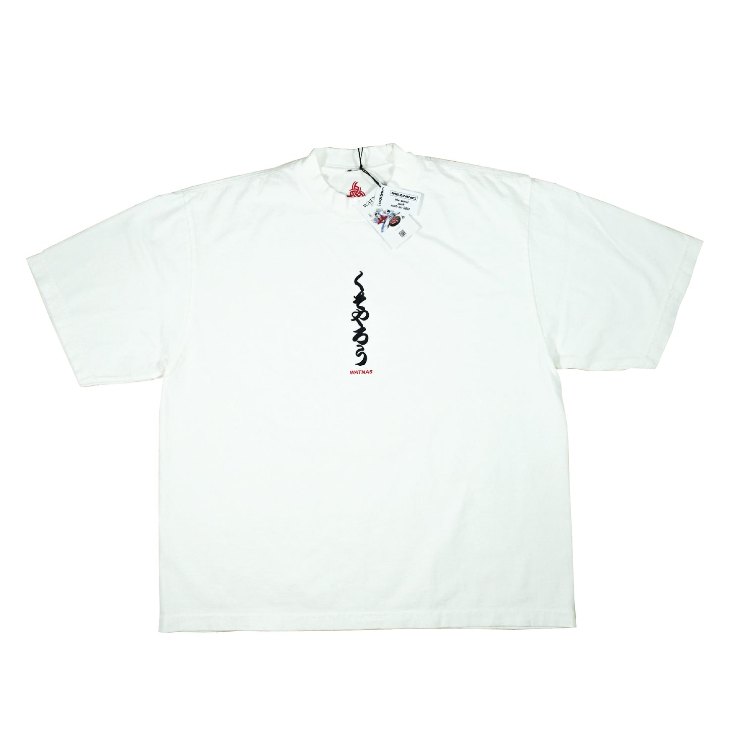 WATNAS "KUSOYARO_くそやろう" 7.5 oz Garment Dye Drop Shoulder T-Shirts