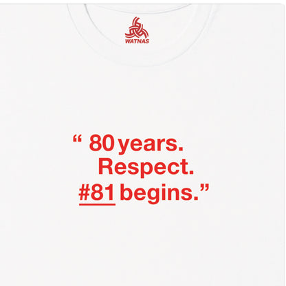 WATNAS "#81 begins" Crew Sweat (3 Colors) with a choice of 6 free gifts