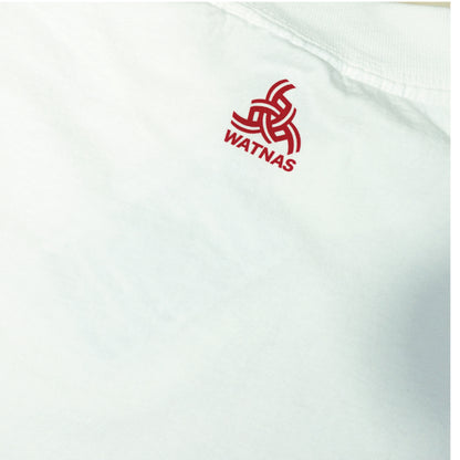 WATNAS "IRASSHAI_いらっしゃい" 7.5 oz Garment Dye Drop Shoulder T-Shirts