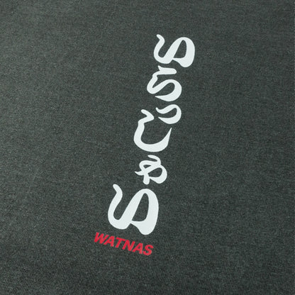 WATNAS "IRASSHAI_いらっしゃい" 7.5 oz Garment Dye Drop Shoulder T-Shirts