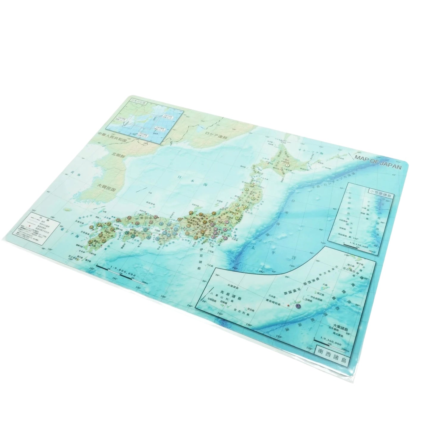 Japan Map Underlay_日本地図下敷き A4