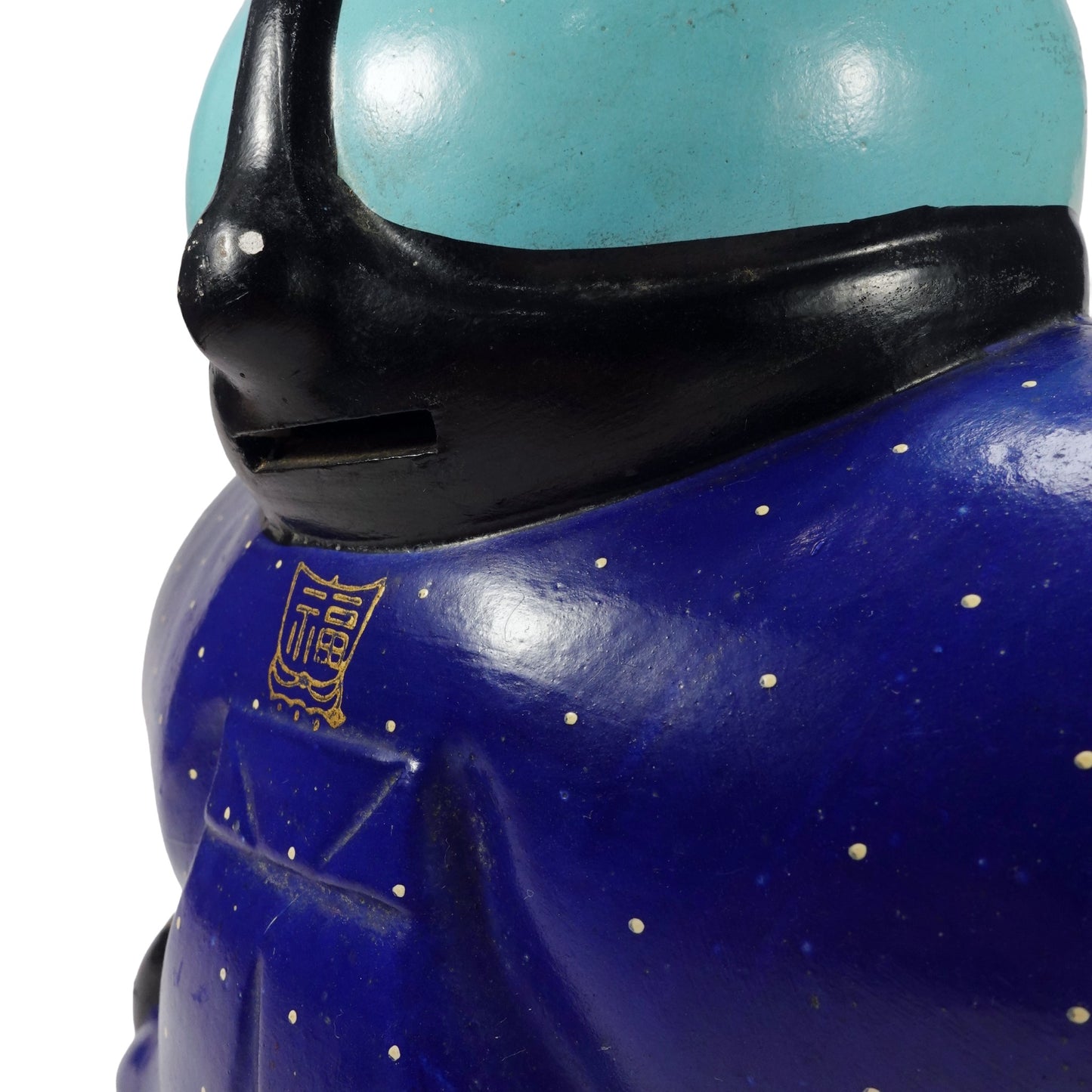 "福助 " Vintage PiggyBank_貯金箱　昭和レトロ むしろ江戸