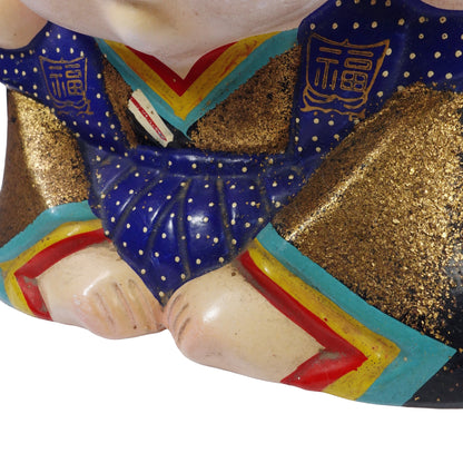 "福助 " Vintage PiggyBank_貯金箱　昭和レトロ むしろ江戸