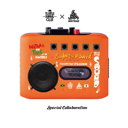 SUPER COMBO!! TURTLE MAN's CLUB×WATNAS「ur SOUND SYSTEM」Cassette PLAYER with 3 SYSTEM TAPE 限定カセットテープ付き【予約】