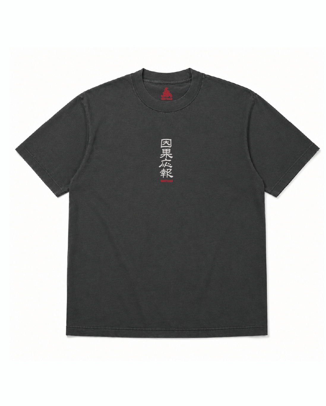 WATNAS "因果応報_Karma" Premium 7.5 oz Garment Dye T-Shirts