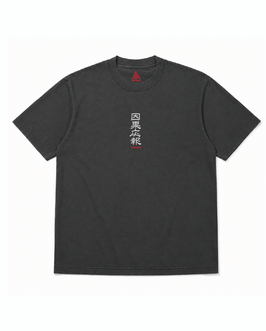 WATNAS "因果応報_Karma" Premium 7.5 oz Garment Dye T-Shirts
