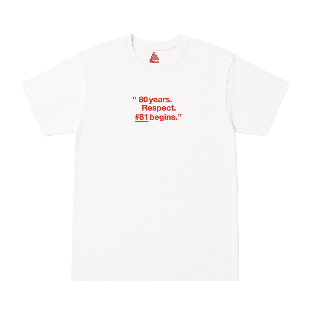 WATNAS "#81 begins" Crew Sweat (3 Colors) with a choice of 6 free gifts