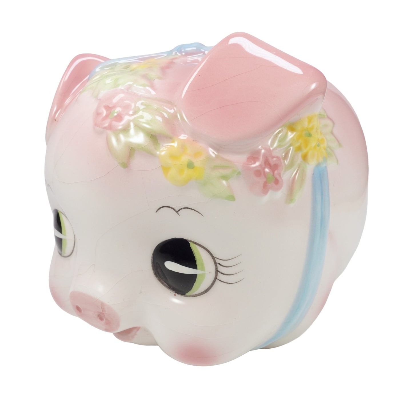 "ピンクのブタちゃん " Vintage PiggyBank_貯金箱　昭和レトロ