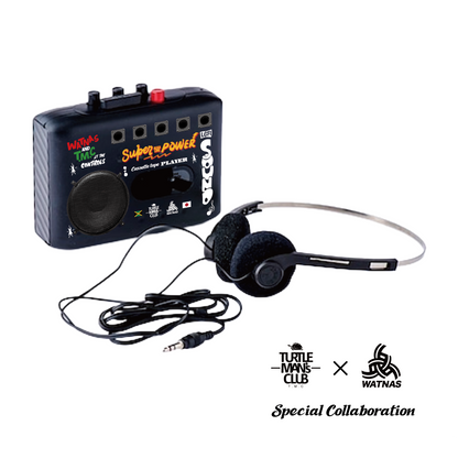 SUPER COMBO!! TURTLE MAN's CLUB×WATNAS「ur SOUND SYSTEM」Cassette PLAYER with 3 SYSTEM TAPE 限定カセットテープ付き【予約】