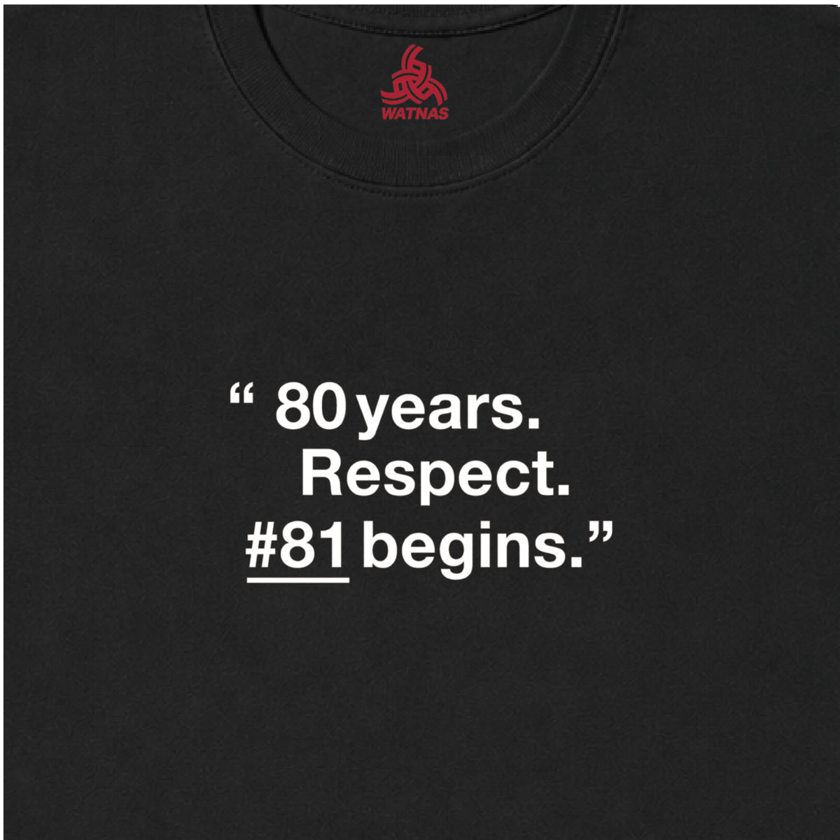 WATNAS "#81 begins" Crew Sweat (3 Colors) with a choice of 6 free gifts