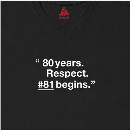 WATNAS "#81 begins" Crew Sweat (3 Colors) with a choice of 6 free gifts