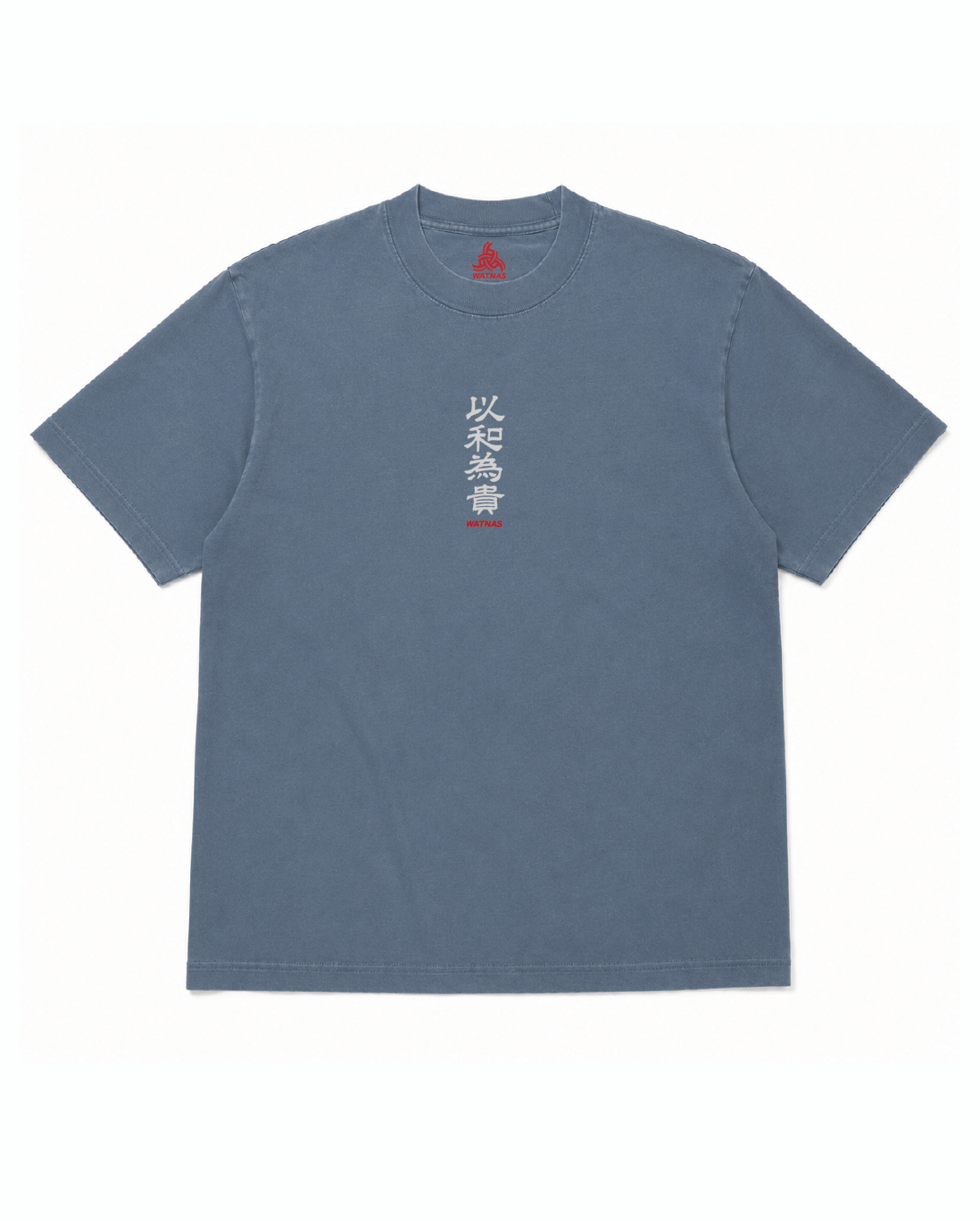 WATNAS "以和為貴_Japanese One Love" Premium 7.5 oz Garment Dye T-Shirts