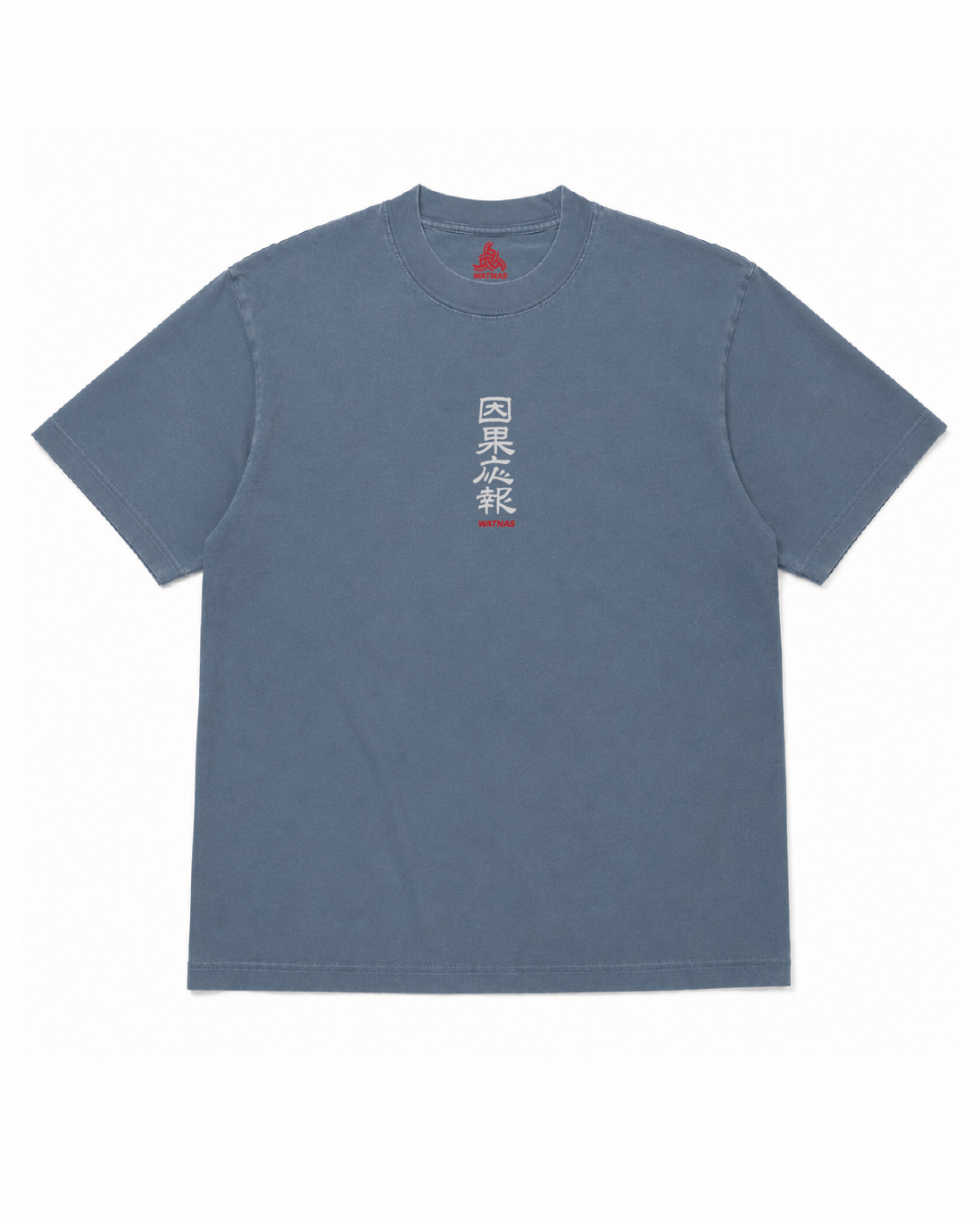 WATNAS "因果応報_Karma" Premium 7.5 oz Garment Dye T-Shirts
