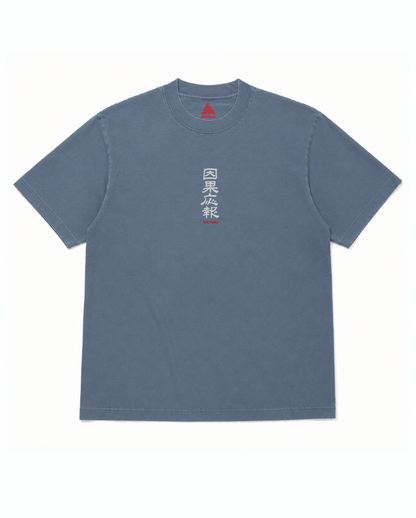 WATNAS "因果応報_Karma" Premium 7.5 oz Garment Dye T-Shirts
