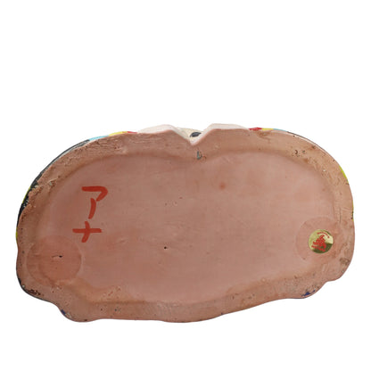 "福助 " Vintage PiggyBank_貯金箱　昭和レトロ むしろ江戸