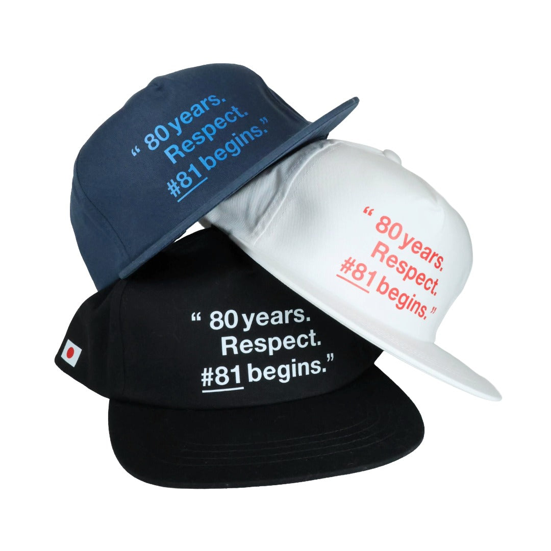 WATNAS "#81 begins" 5 Panels Flat Bill Caps〈3Colors〉選べる6種類オマケ付き【予約】