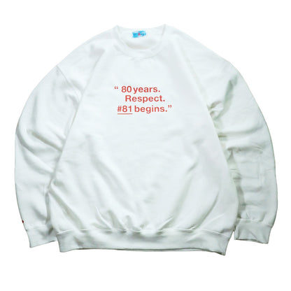 WATNAS "#81 begins"Crew Sweat〈3Colors〉選べる6種類オマケ付き【予約】