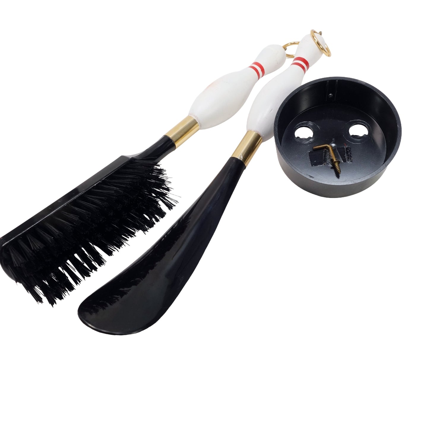 "Bowling" Vintage Shoehorn＆Brush_靴べら＆ブラシ  昭和レトロ