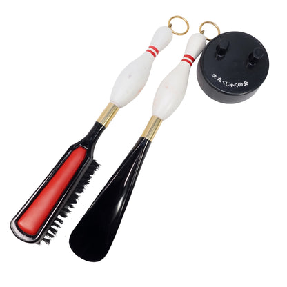 "Bowling" Vintage Shoehorn＆Brush_靴べら＆ブラシ  昭和レトロ