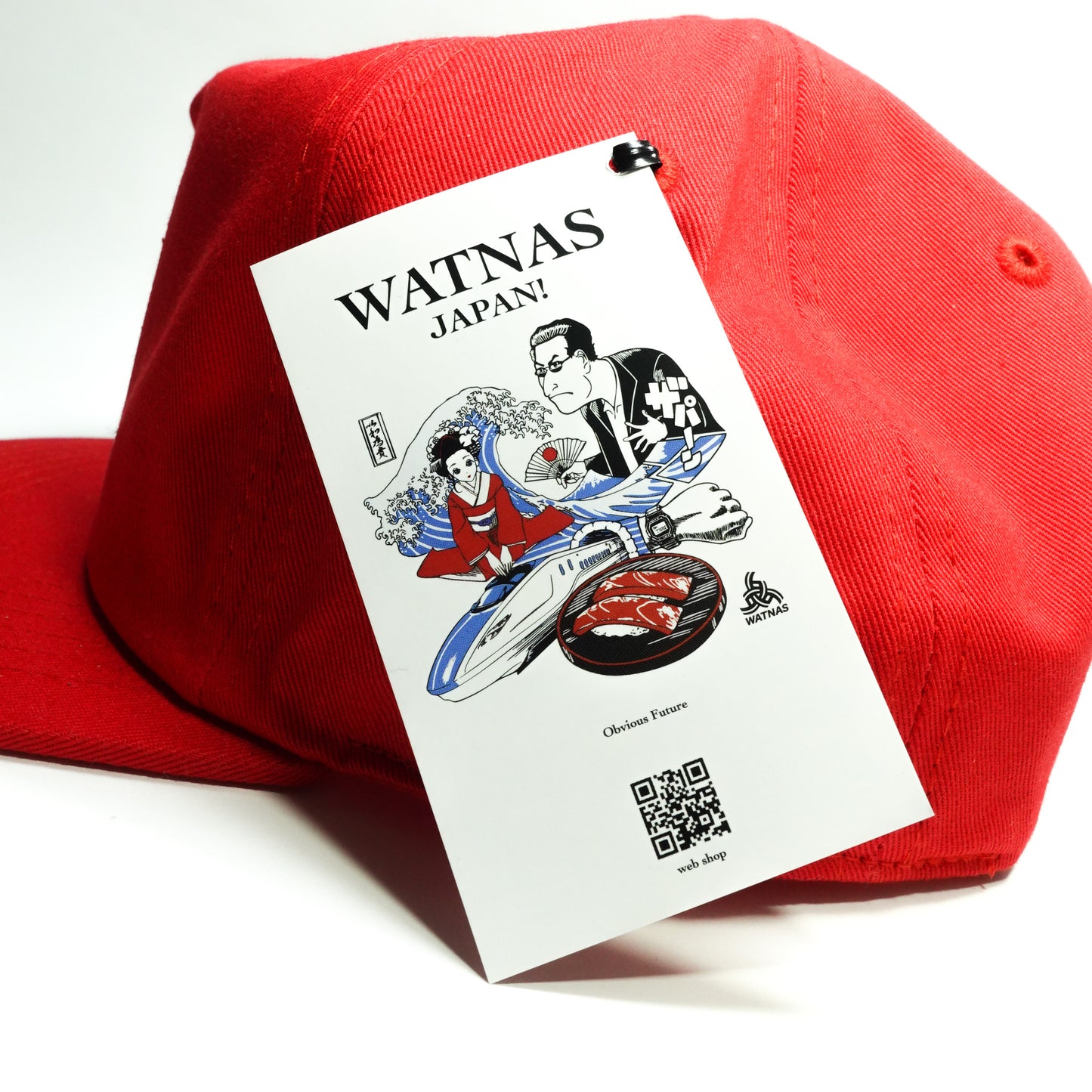 WATNAS "NATION" 5 Panels Flat Bill Caps