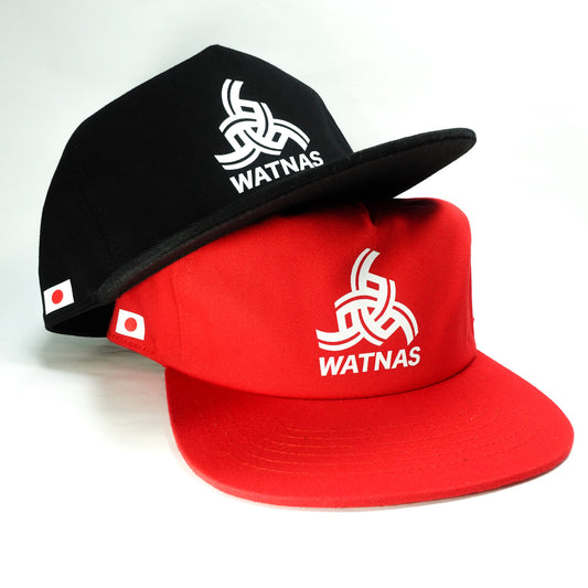 WATNAS "NATION" 5 Panels Flat Bill Caps