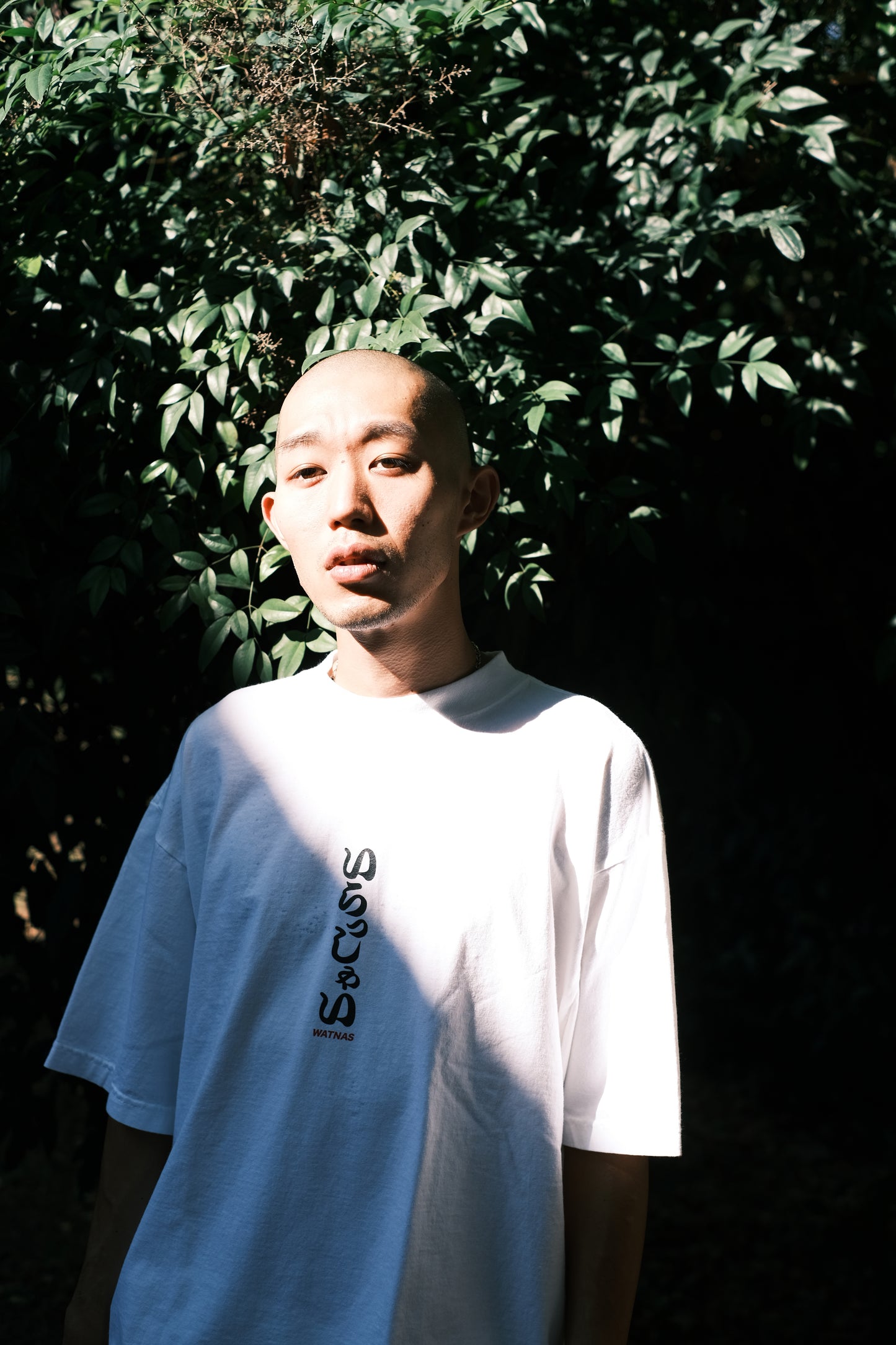 WATNAS "KUSOYARO_くそやろう" 7.5 oz Garment Dye Drop Shoulder T-Shirts