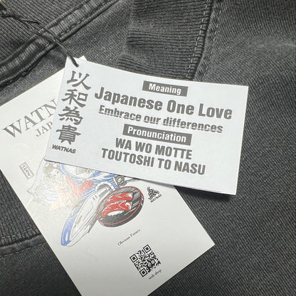 WATNAS "以和為貴_Japanese One Love" Premium 7.5 oz Garment Dye T-Shirts