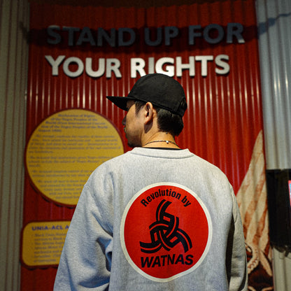 WATNAS "Revolution by WATNAS" Premium Heavy Weight Crew Sweat 〈3Colors〉限定カセットテープ付き