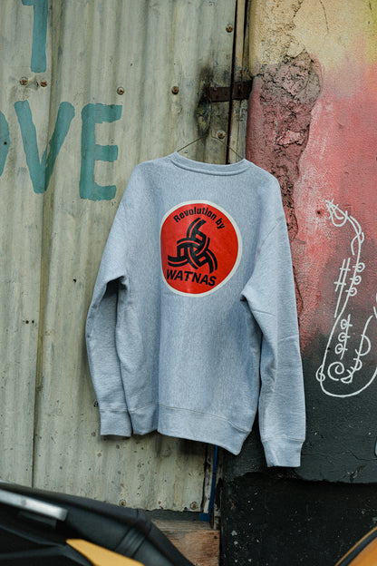 WATNAS "Revolution by WATNAS" Premium Heavy Weight Crew Sweat 〈3Colors〉限定カセットテープ付き
