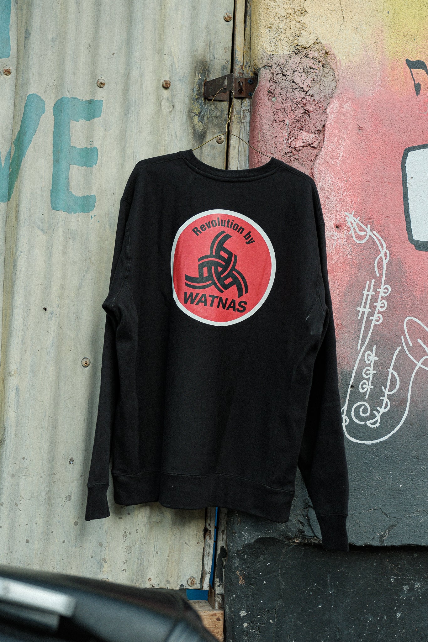 WATNAS "Revolution by WATNAS" Premium Heavy Weight Crew Sweat 〈3Colors〉限定カセットテープ付き【予約】