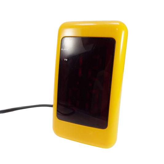 "YELLOW" Vintage Decital Clock レトロ