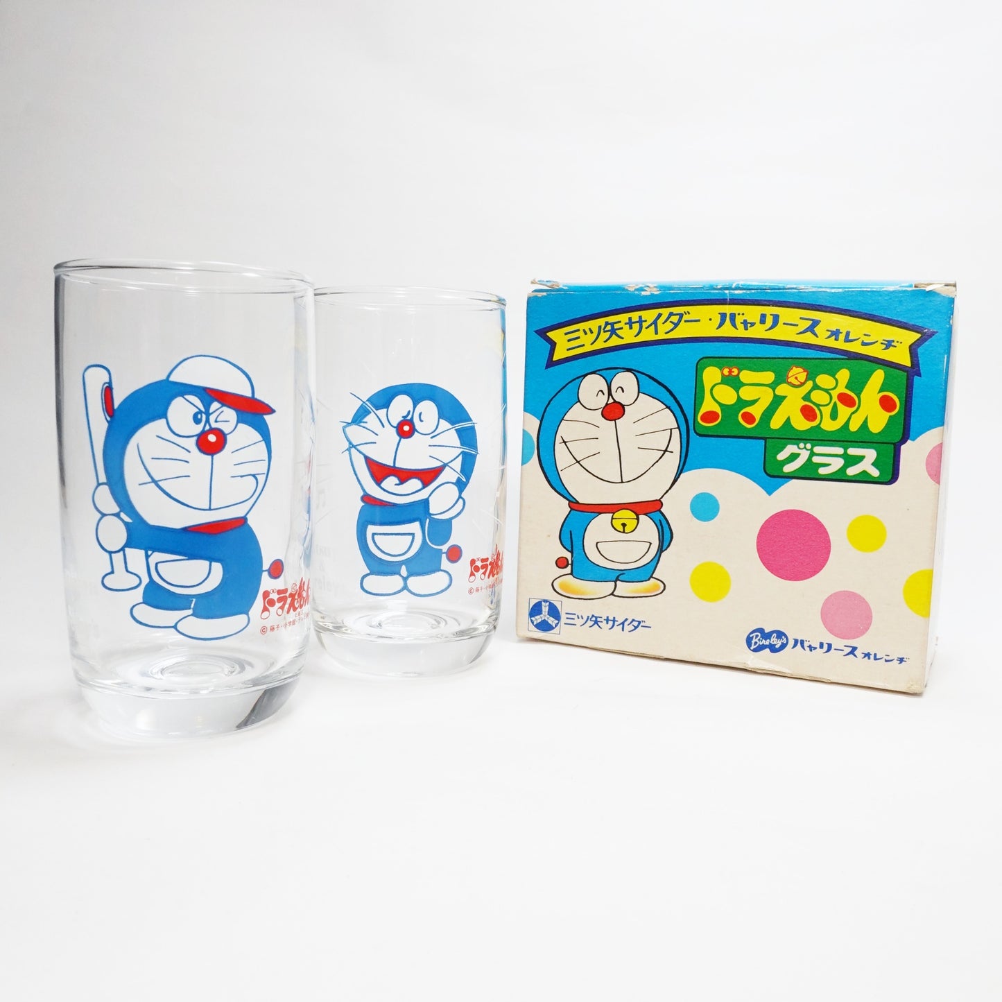 "ドラえもん " Vintage Glass_ガラスコップ　昭和レトロ 非売品