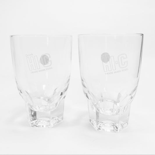 "HI-C " Vintage Glass_ガラスコップ　昭和レトロ 非売品