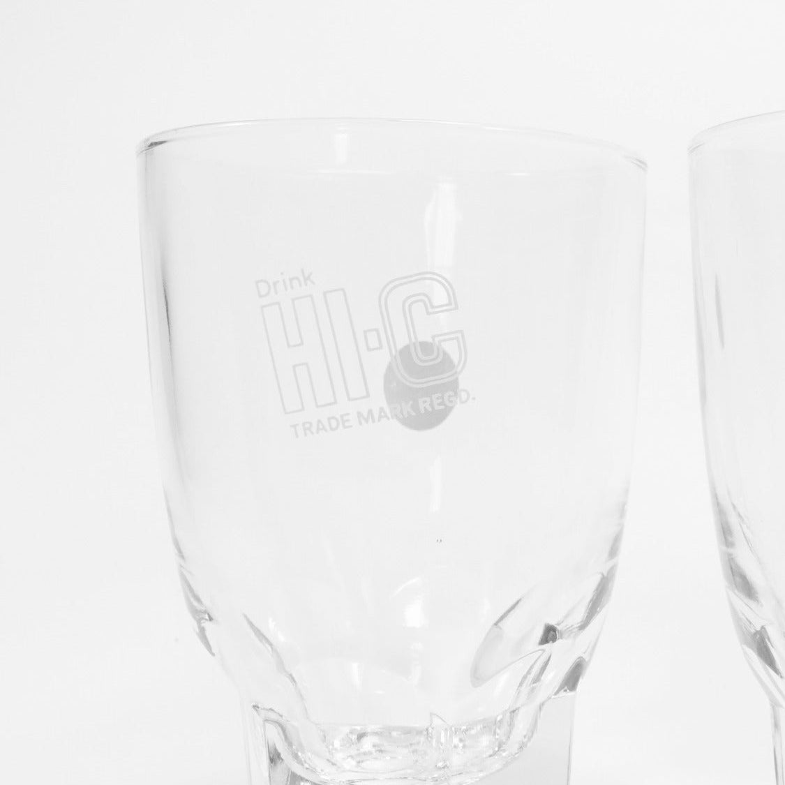 "HI-C " Vintage Glass_ガラスコップ　昭和レトロ 非売品