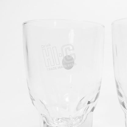 "HI-C " Vintage Glass_ガラスコップ　昭和レトロ 非売品