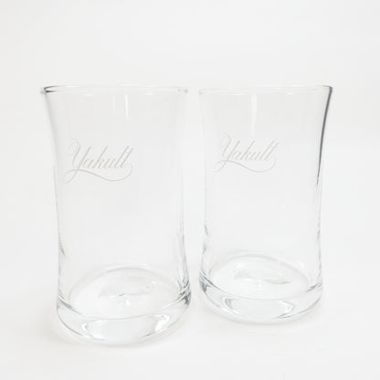 "Yakult " Vintage Glass_ガラスコップ　昭和レトロ 非売品