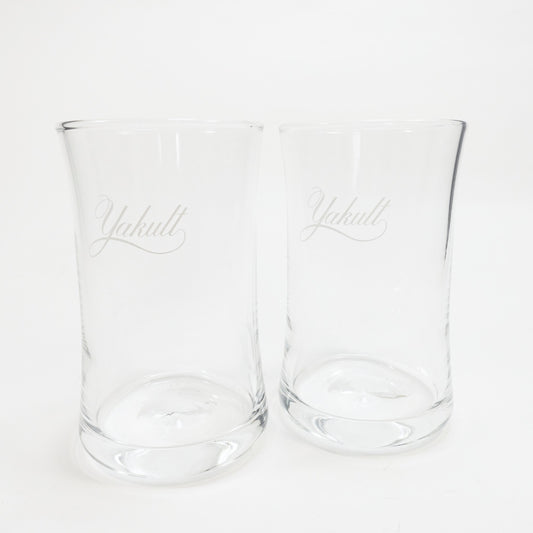 "Yakult " Vintage Glass_ガラスコップ　昭和レトロ 非売品