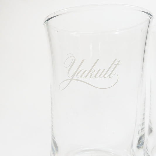 "Yakult " Vintage Glass_ガラスコップ　昭和レトロ 非売品