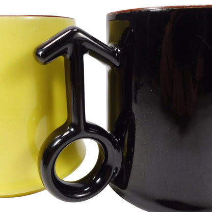 "男と女" Vintage Mag Cup_マグカップセット 昭和レトロ