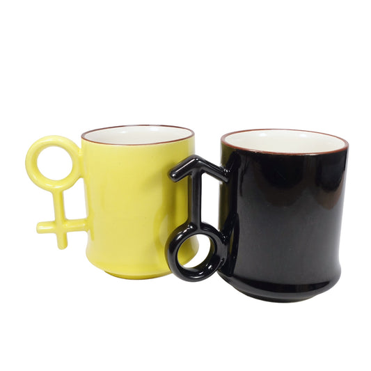 "男と女" Vintage Mag Cup_マグカップセット 昭和レトロ