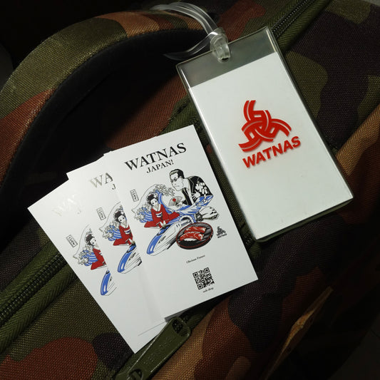 WATNAS "Japan prosperity 日本繁栄 " Original Luggage Tag & 3Cards