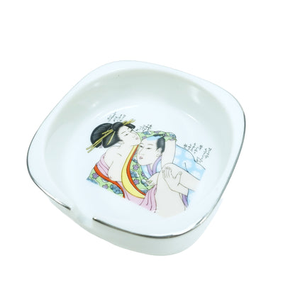 "春画" Vintage Tray_小皿.灰皿　昭和レトロ