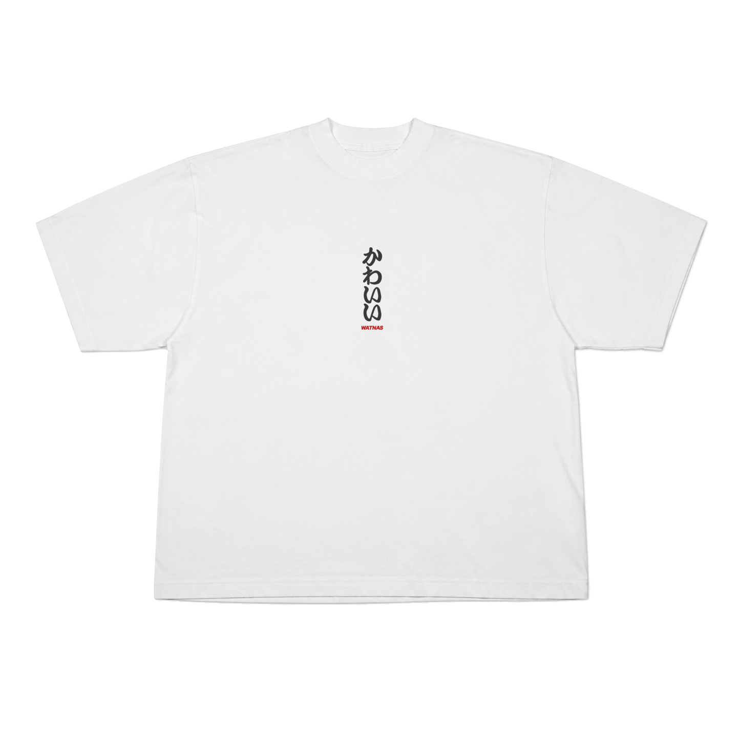 WATNAS "IRASSHAI_いらっしゃい" 7.5 oz Garment Dye Drop Shoulder T-Shirts