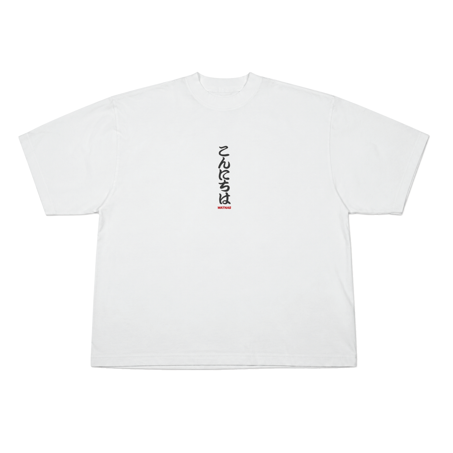 "KON-NICHI-WA_こんにちは" 7.5 oz Garment Dye Drop Shoulder T-Shirts