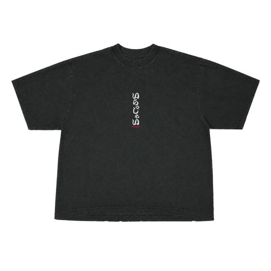 "いらっしゃい_WELCOME" Drop Shoulder T-Shirts〈SHADOW/WHITE〉